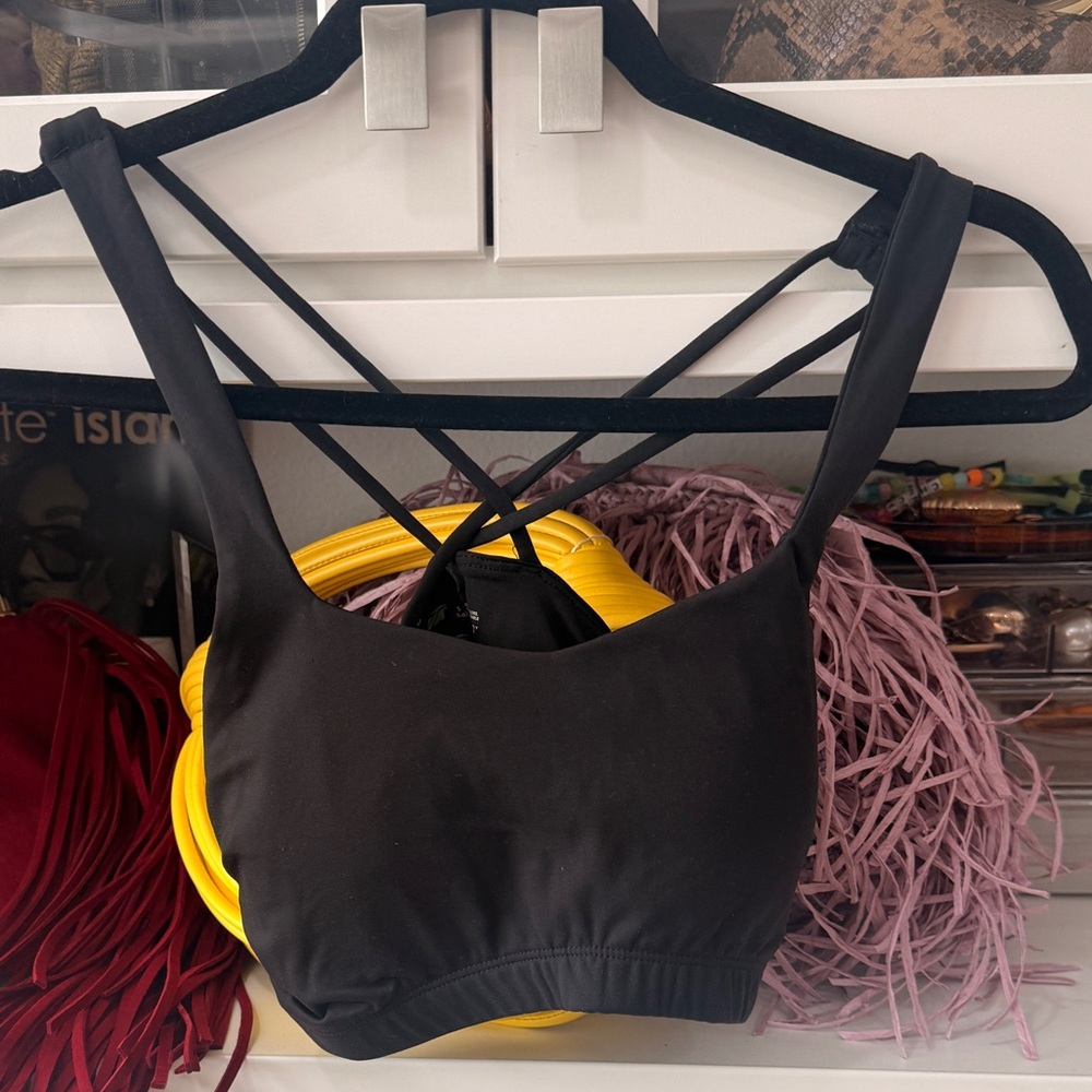 Avia Black Strappy Sports Bralette